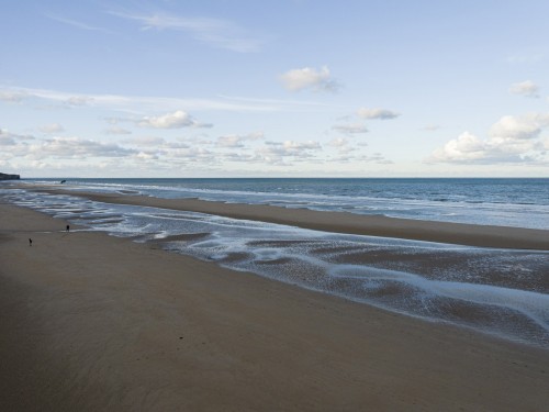 Photo aérienne d'Omaha, Beach réalisée par drone | Philippe DUREUIL Photographie