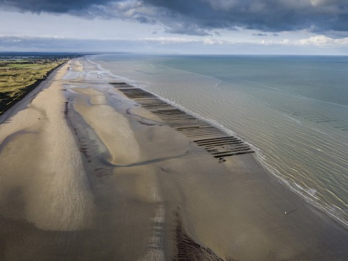 Photo aérienne par drone réalisé à Utah Beach | Philippe DUREUIL Photographie