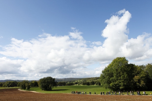 La photographie par drone au service de l'événementiel. Portes ouvertes dans la campagne jurassienne photographié par drone | Philippe DUREUIL Photographie