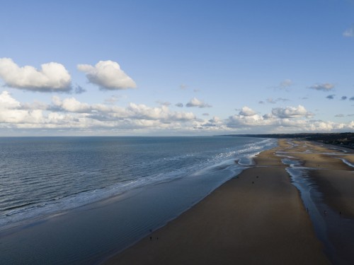 Plage Omaha-Beach vue du ciel. | Philippe DUREUIL Photographie