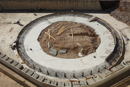 Vue aérienne d'un chantier de construction photographié par drone | Philippe DUREUIL Photographie