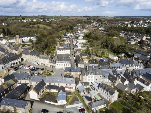 Vue aérienne de la ville de Pontrieux dans les Côtes d'Armor. Photographie réalisée par drone. | Philippe DUREUIL Photographie
