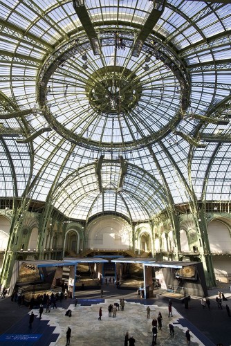 Vue d'architecture intérieure de l'exposition La France en Relief sous la verrière du Grand Palais à Paris. Photographie réalisée pour l RMN, Réunion des Musés Nationaux. | Philippe DUREUIL Photographie