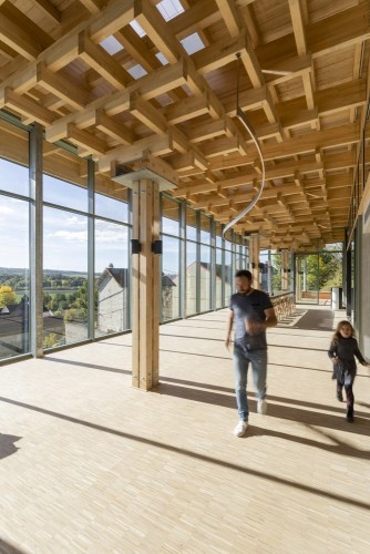 Phorographie d'architecture du presoir de la maison de champage Bourgeois-Diaz à Crouttes-sur-Marne, architecte Thierry Bonne. | Philippe DUREUIL Photographie