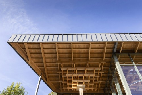 Phorographie d'architecture du presoir de la maison de champage Bourgeois-Diaz à Crouttes-sur-Marne, architecte Thierry Bonne. | Philippe DUREUIL Photographie