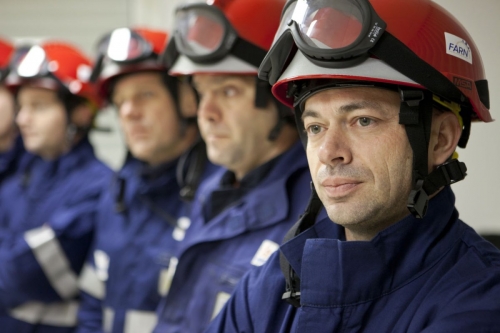 Reportage photo sur un exercice de la FARN réalisé pour EDF. Agence : Toma | Philippe DUREUIL Photographie