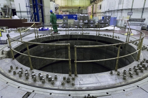 Puits du cœur du réacteur dans le hall 3 de la centrale nucléaire en démantèlement de Greifswald | Philippe DUREUIL Photographie