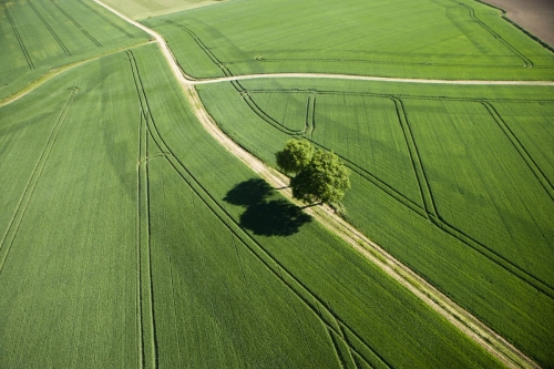 Vue aérienne de la campagne française. | Philippe DUREUIL Photographie