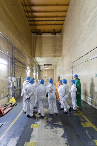Voyage de presse d'entreprise. Visite d'une centrale nucléaire en cours de démantèlement. Client ASNR ex IRSN. | Philippe DUREUIL Photographie
