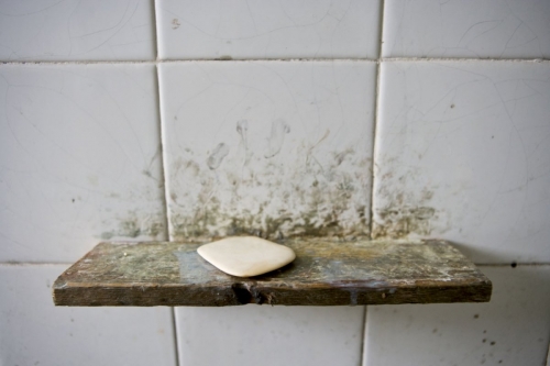 Savon sur un porte savon minimaliste en bois | Philippe DUREUIL Photographie