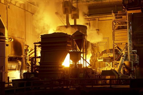 Aciérie. Photographie industrielle réalisée pour le Groupe Vallourec aux USA. | Philippe DUREUIL Photographie
