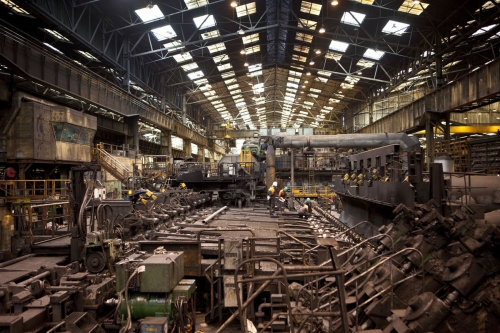 Photographie industrielle d'une aciérie réalisée pour le groupe Vallourec | Philippe DUREUIL Photographie