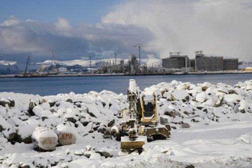 Photo industrielle sur la construction du terminal méthanier de Snøhvit en Norvège - Reportage industriel BTP réalisé pour GDF Suez. | Philippe DUREUIL Photographie