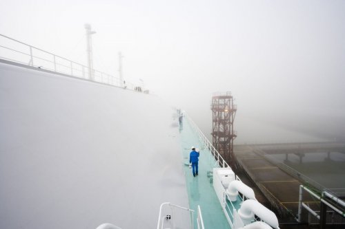 Reportage industriel réalisé sur le terminal méthanier de Montoir de Bretagne pour le groupe GDF Suez. | Philippe DUREUIL Photographie