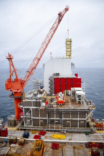 Photo industrielle offshore. Reportage photographique industriel sur la plate-forme offshore de Troll A en mer du nord. | Philippe DUREUIL Photographie