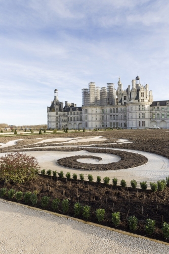 Photographie du chantier de restauration des jardins du château de Chambord | Philippe DUREUIL Photographie