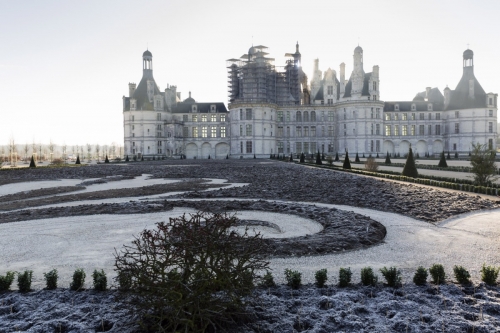 Photo du chantier de restitution des jardins du château de Chambord | Philippe DUREUIL Photographie