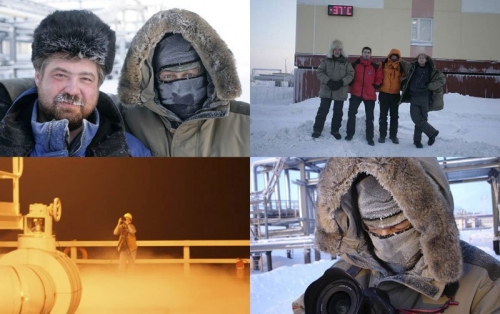 Reportage photo sur les hommes au travail réalisé en Sibérie pour Gaz de France. | Philippe DUREUIL Photographie