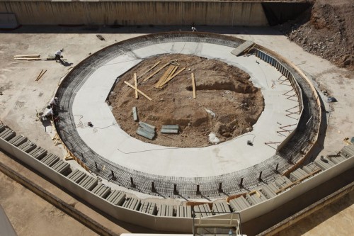 Photographie aérienne réalisée sur chantier BTP avec un mât télescopique. | Philippe DUREUIL Photographie