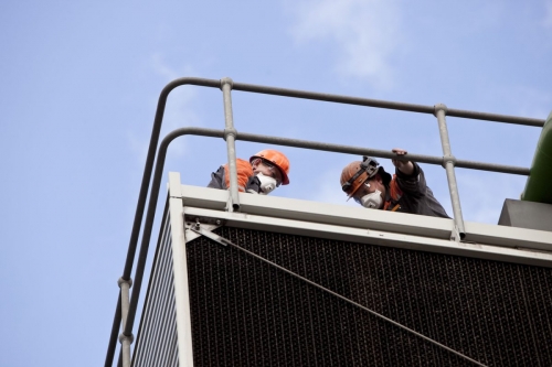 Photographie d'illustration du travail en hauteur. | Philippe DUREUIL Photographie