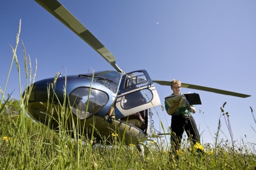 Reportage sur la surveillance des réseaux de gaz naturel par hélicoptère réalisé pour GRTgaz | Philippe DUREUIL Photographie
