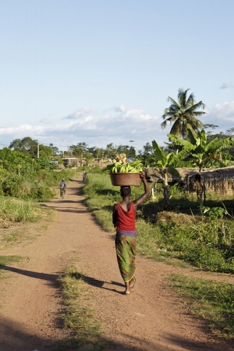 Photographie d'un village de brousse. Reportage photographique réalisé pour Nescafé® en Côte d'Ivoire. | Philippe DUREUIL Photographie