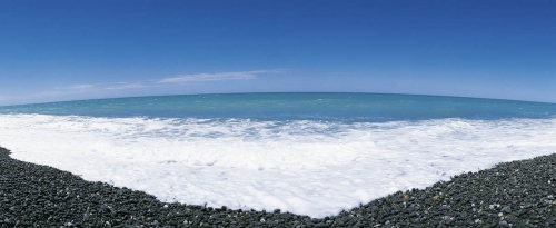 Photo panoramique réalisée sur une plage de Nouvelle-Zélande. | Philippe DUREUIL Photographie