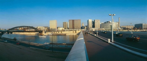 Pont Charles-de-Gaulle à Paris photographié en format panoramique | Philippe DUREUIL Photographie