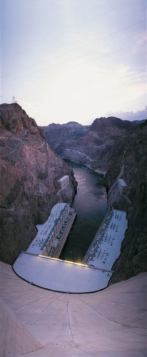 Photographie panoramique de paysage du barrage de Hoover dam aux USA Colorado | Philippe DUREUIL Photographie