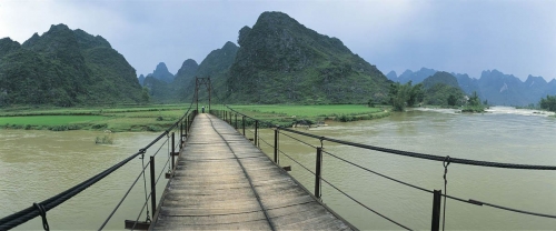 Photo panoramique de paysage réalisée à Ban Gioc au Vietnam | Philippe DUREUIL Photographie