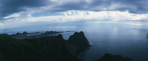 Photographie panoramique réalisée aux îles Lofoten en Norvège. | Philippe DUREUIL Photographie