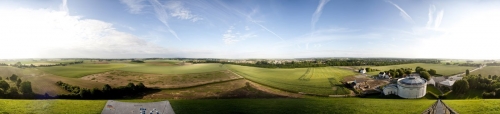 Photographie panoramique 360° du champ de bataille de Waterloo réalisée depuis la Butte du Lion pour la société SmArtapps® | Philippe DUREUIL Photographie