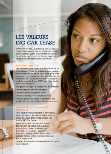 Photographie de portrait corporate - Annonceur : ING Car Lease - Brochure corporate | Philippe DUREUIL Photographie