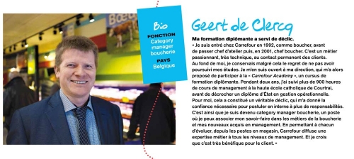 Photographie de portrait réalisée en magasin pour illustrer le Rapport Annuel du Groupe Carrefour 2013 à la rubrique témoignages. | Philippe DUREUIL Photographie