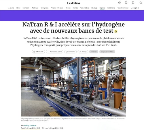 Photo industrielle réalisée pour NaTran R&I illustrant un article du journal Les Échos sur internet. | Philippe DUREUIL Photographie