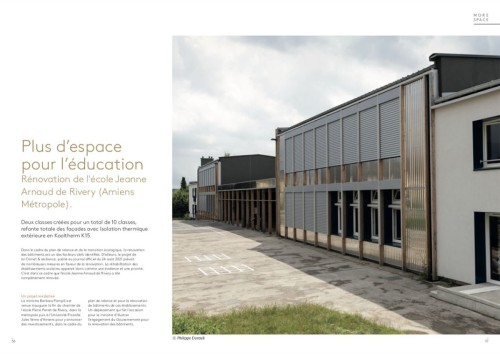 Reportage photographique Architecture sur la rénovation d'une école. Client  Kingspan Insulation N.V.  pour l'illustration de son Magazine "MORE SPACE". Agence d'architecture OZAS, Architecte Mathieu Rose. | Philippe DUREUIL Photographie