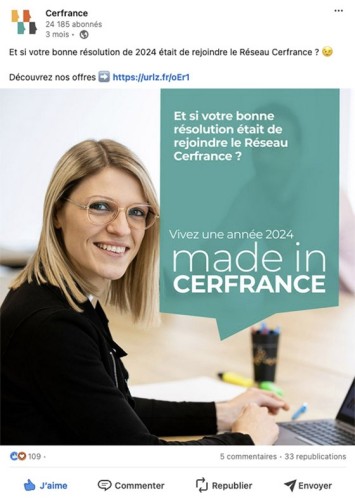 Photo de portrait corporate pour la campagne de communication Marque Employeur du Réseau Cerfrance, post Linkedin. | Philippe DUREUIL Photographie