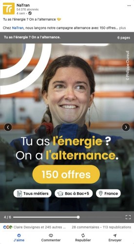 Photo corporate de portrait métier qui illustre un post LinkedIn de NaTran. | Philippe DUREUIL Photographie