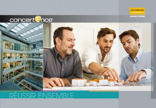 Photos illustrant une brochure commerciale corporate - Annonceur : Concertance® - Spie batignolles - Agence : Thélème - DA : Brigitte Chenu | Philippe DUREUIL Photographie