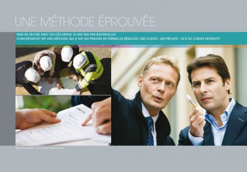 Photos illustrant une brochure commerciale corporate - Annonceur : Concertance® - Spie batignolles - Agence : Thélème - DA : Brigitte Chenu | Philippe DUREUIL Photographie