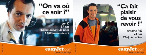 Annonceur : EasyJet Agence : L’agence libre Directeur de création : Fabrice Rondon | Philippe DUREUIL Photographie