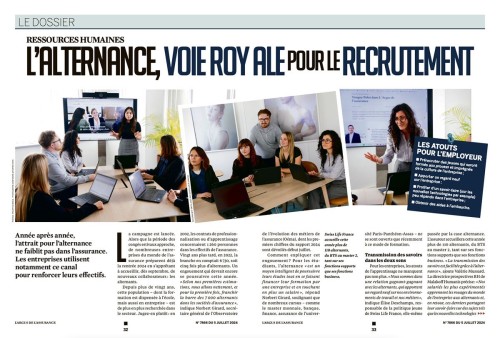 RH - Reportage photographique sur l'alternance réalisé chez Swiss Life France pour le journal l'Argus de l'Assurance. | Philippe DUREUIL Photographie