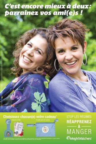 Photo illustrant une affiche publicitaire WeightWatchers® | Philippe DUREUIL Photographie