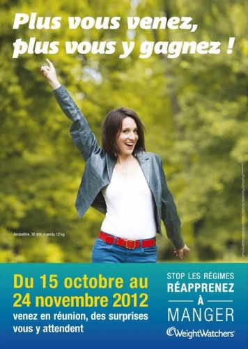 Photo illustrant une affiche publicitaire WeightWatchers® | Philippe DUREUIL Photographie