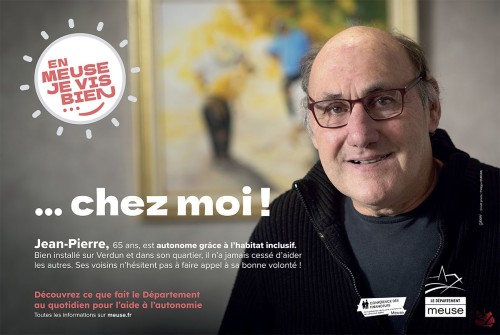 Campagne publicitaire pour l'aide à l'Autonomie -  Affichage en 4 x 3 - Annonceur : Département de la Meuse - Agence : Citeasen | Philippe DUREUIL Photographie