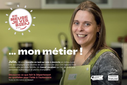 Campagne publicitaire pour l'aide à l'Autonomie -  Affichage en 4 x 3 - Annonceur : Département de la Meuse - Agence : Citeasen | Philippe DUREUIL Photographie