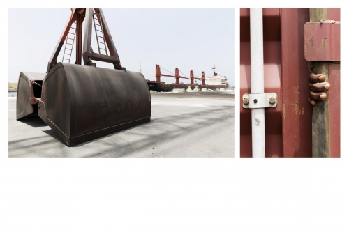 Photographies de  reportage industriel sur un port vraquier à Dakar, plan large et gros plan. | Philippe DUREUIL Photographie