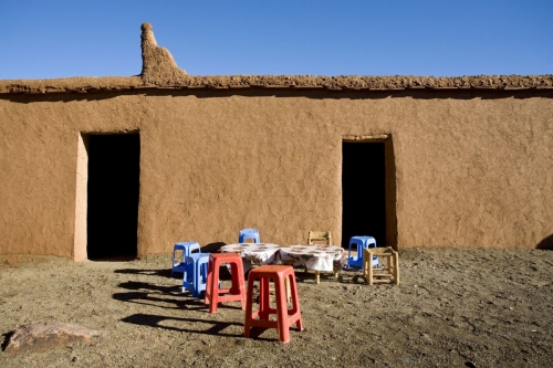 Maison en pisé dans le désert du Sagho au Maroc | Philippe DUREUIL Photographie