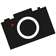 Logo Philippe Dureuil Photographies, appareil photo argenté avec objectif